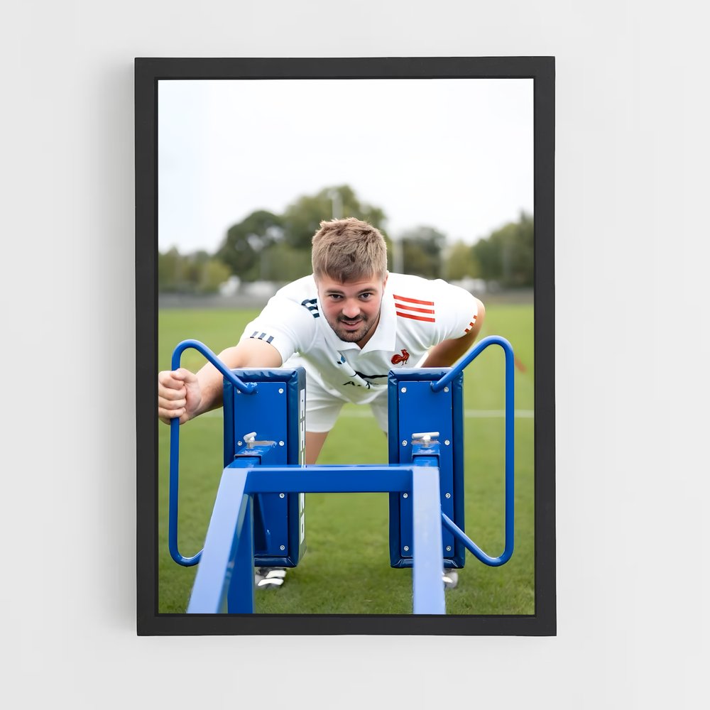 Poster Gregory de alldritt – affiche Rugby (vue 2)